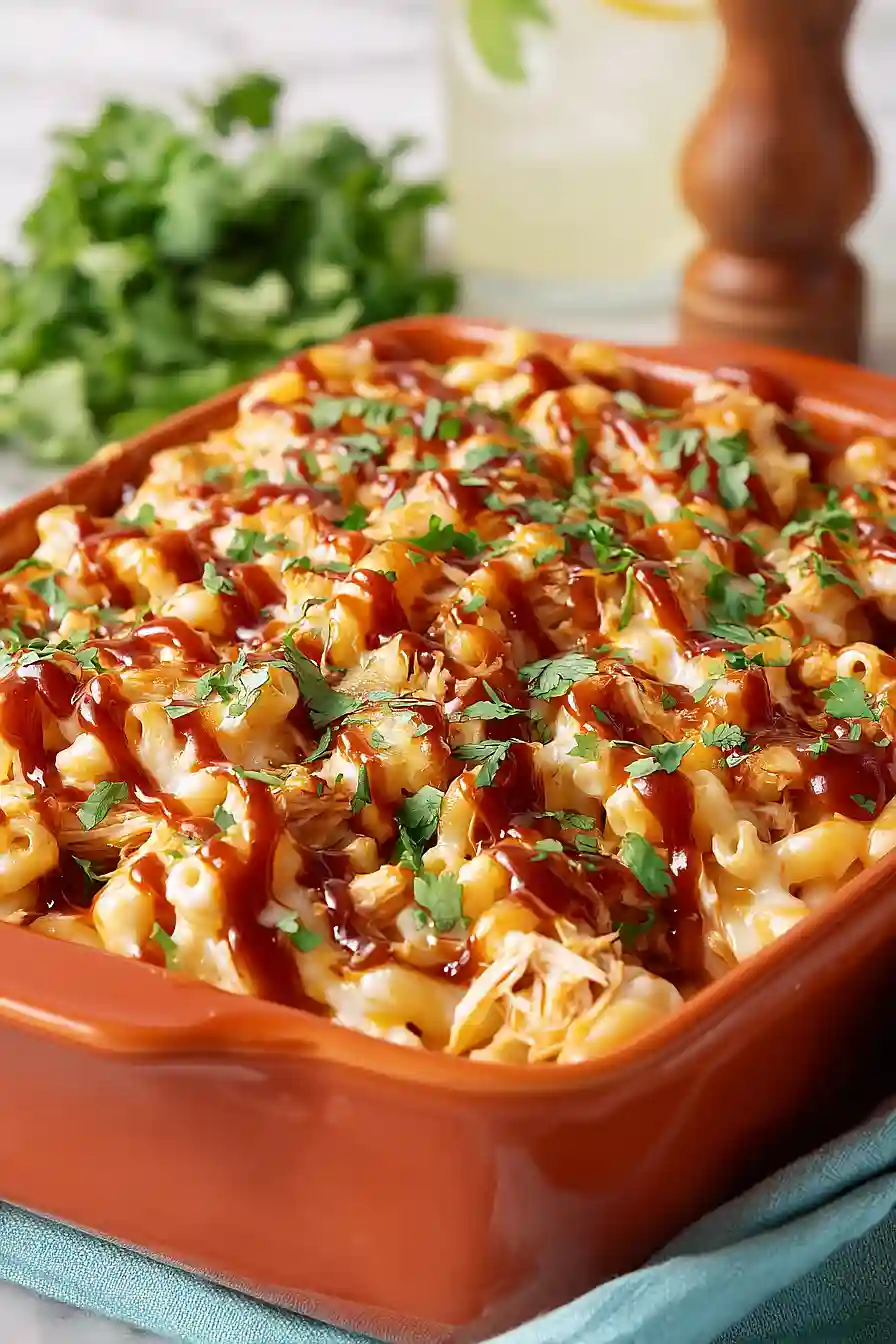 bbq chicken mac and cheese