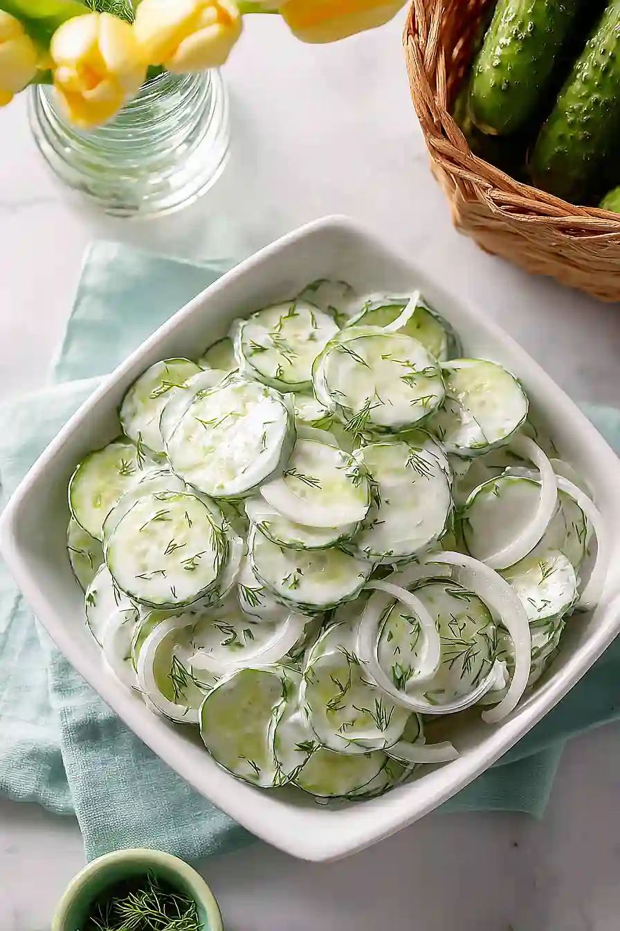 creamy cucumber salad