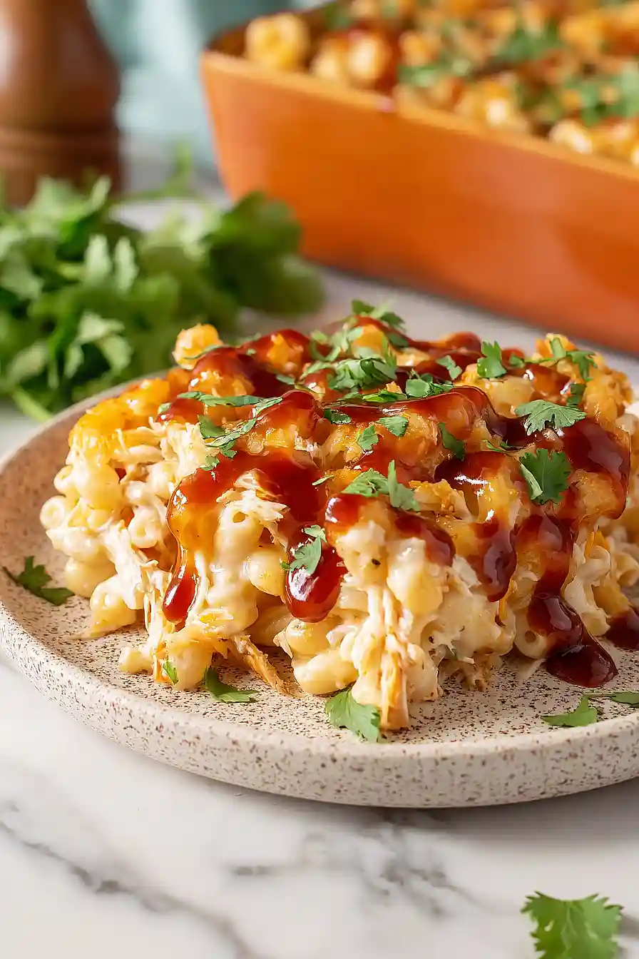 bbq chicken mac and cheese