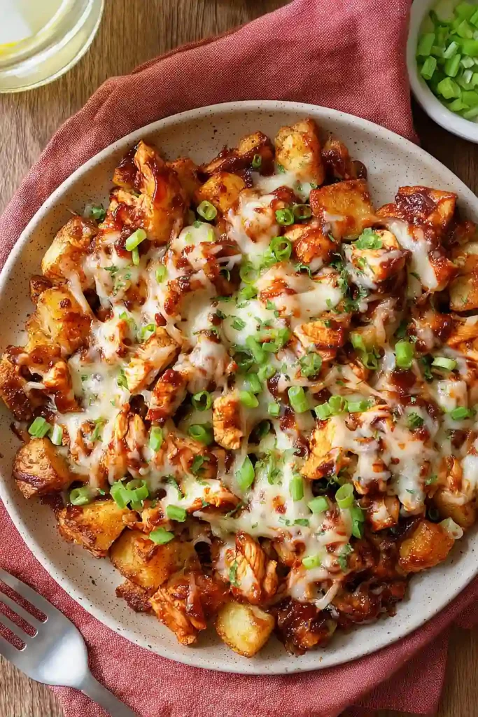 bbq chicken and potatoes