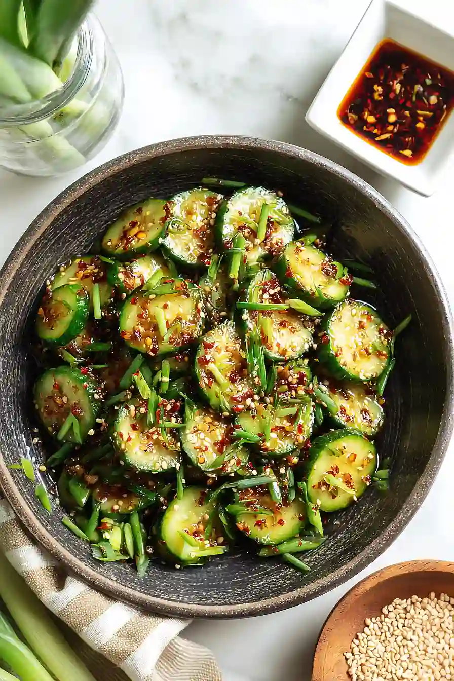 tiktok cucumber salad