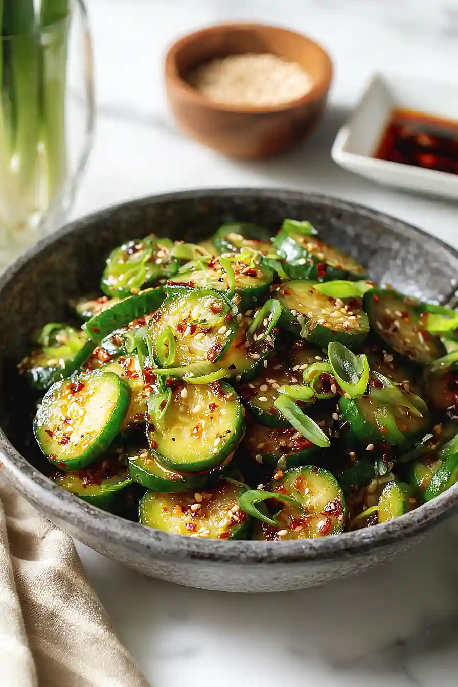 tiktok cucumber salad