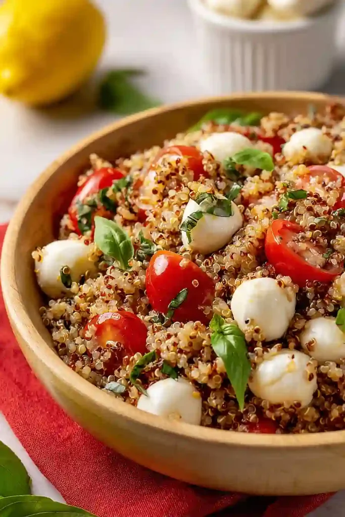caprese quinoa salad