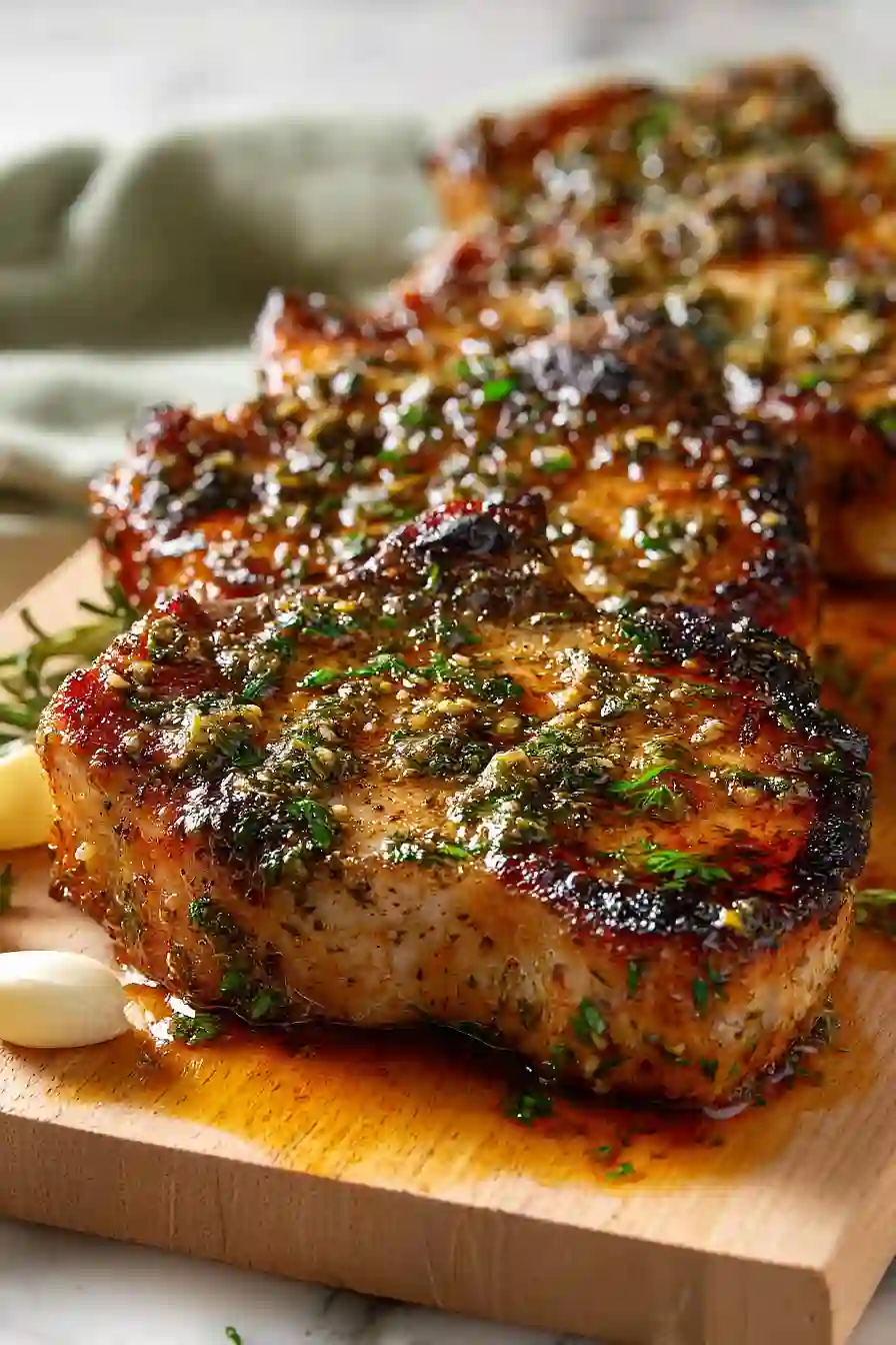 garlic and herb pork chop marinade
