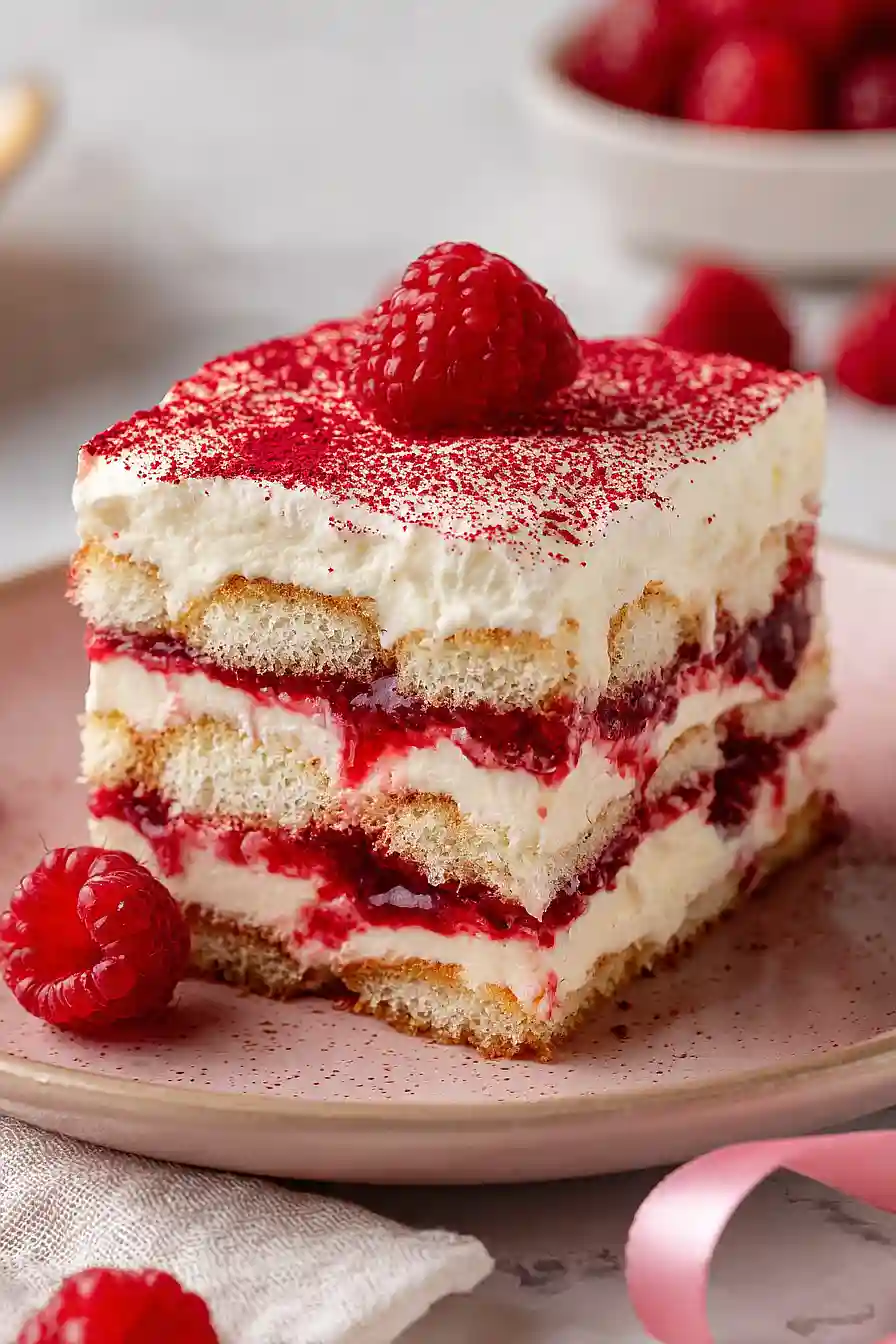 raspberry tiramisu