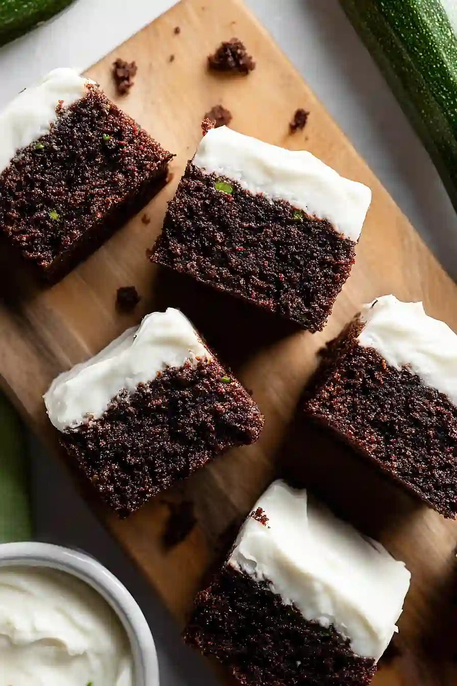 zucchini brownies with cream cheese frosting