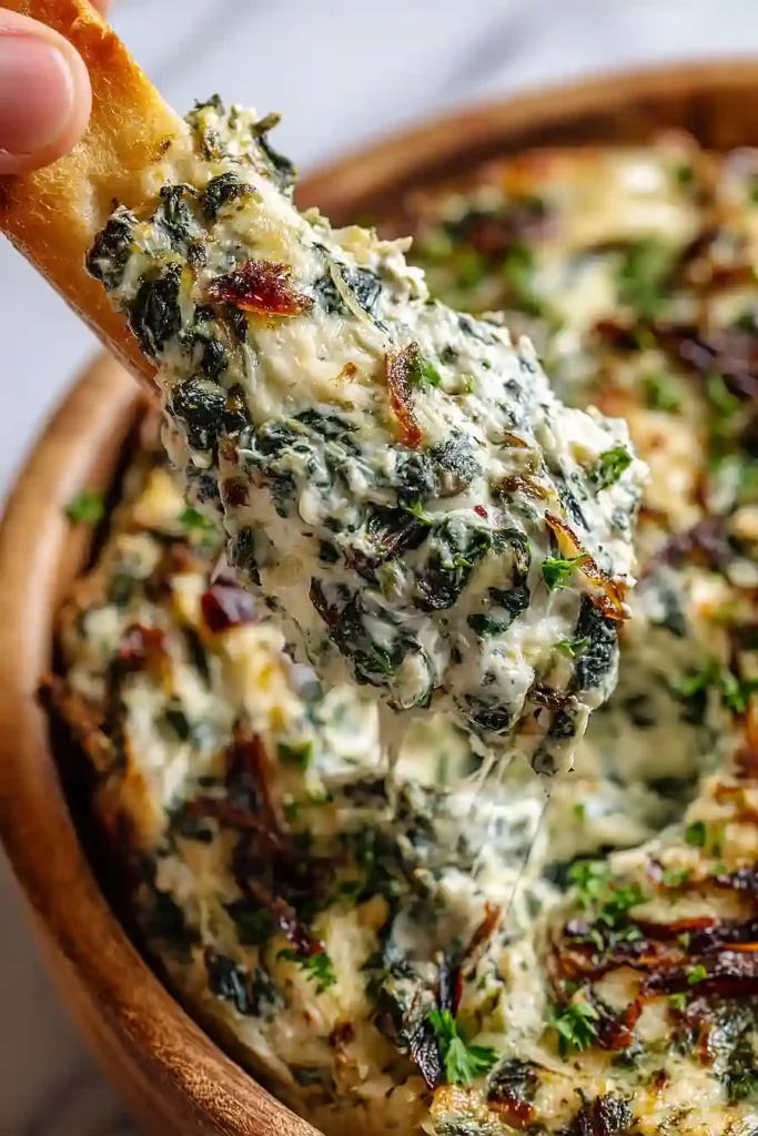 spinach and caramelized onion dip