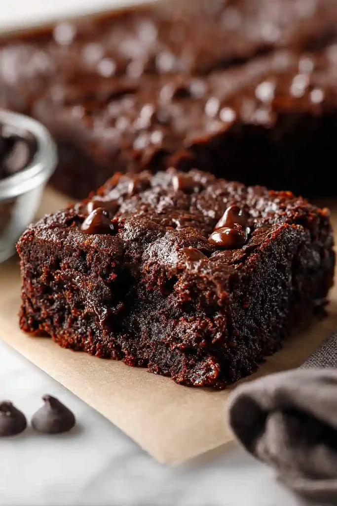 double chocolate zucchini brownies