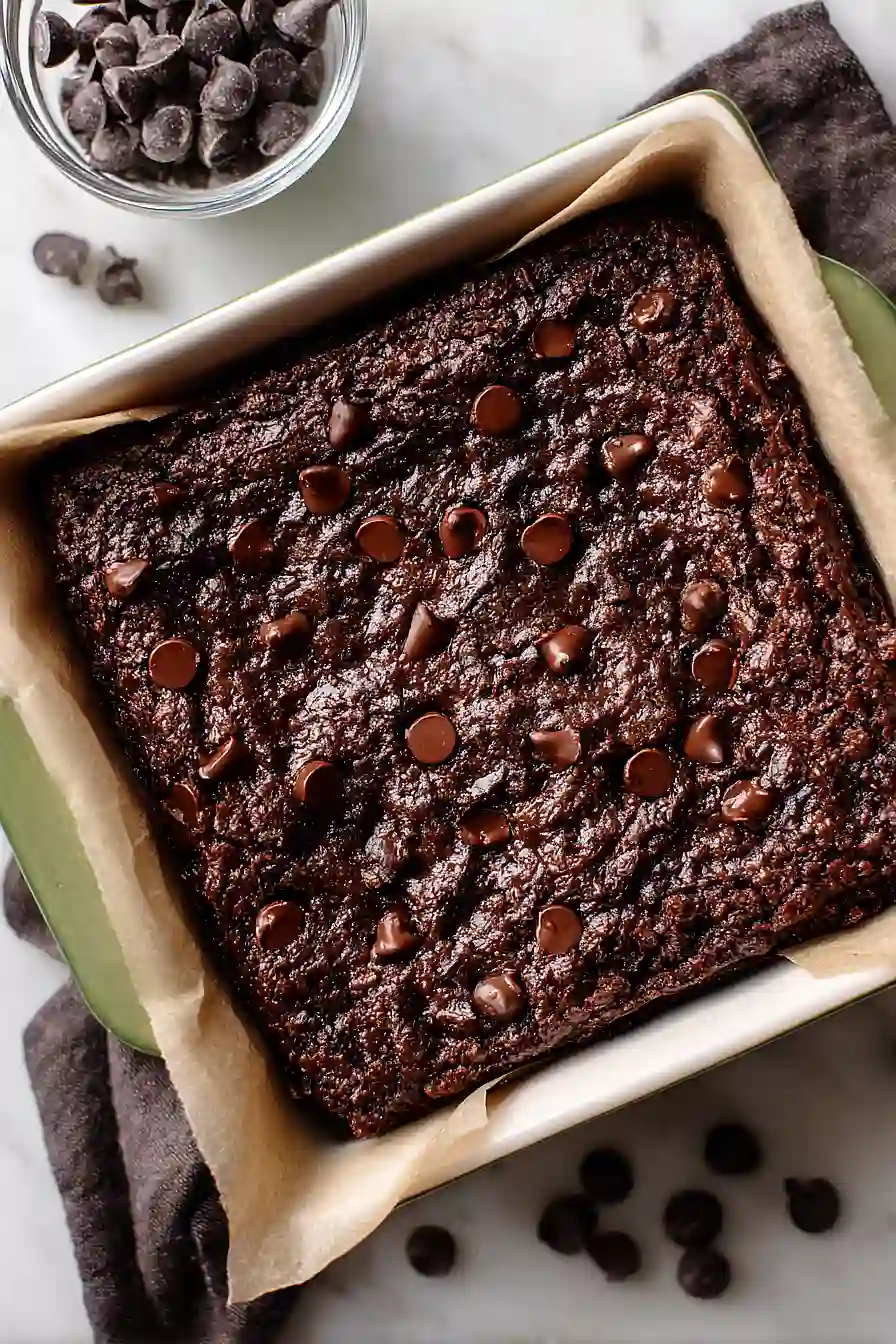 double chocolate zucchini brownies